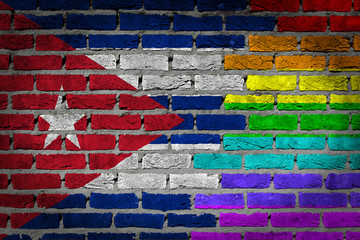Dark brick wall - LGBT rights - Cuba