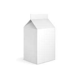 blank milk carton package