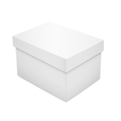 white blank paper box