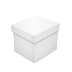 white blank paper box