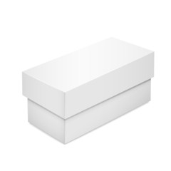 white blank paper box