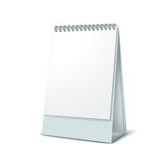 standing blank calendar