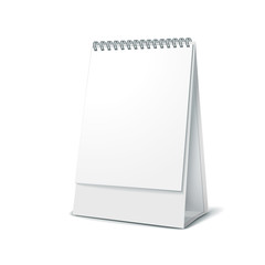 standing blank calendar