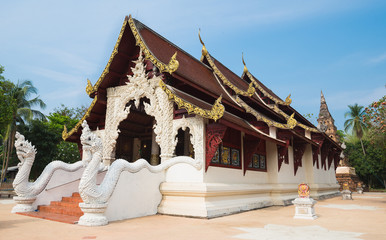 Fototapeta na wymiar Beautiful Thai Temple Wat Phaya Wat, Nan, Thailand