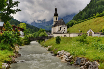Fototapeta na wymiar In the Bavarian Alps