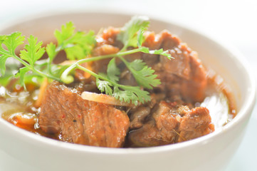 Northern Thai style pork curry with garlic,pork stew