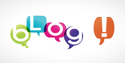 bulles de lettres : blog !