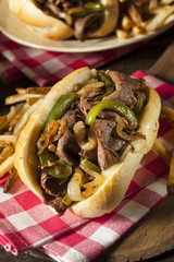 Homemade Philly Cheesesteak Sandwich © Brent Hofacker