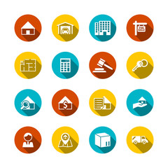 Real Estate Flat Icons