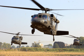 Fototapeta na wymiar US helicopters