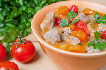 Meat and vegetable stew