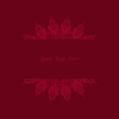 vector template vintage round pattern