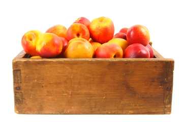 Apricots in an old box