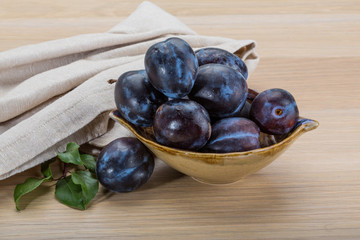 Ripe fresh plum