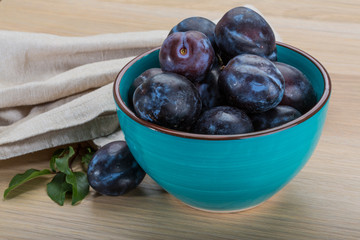 Ripe fresh plum