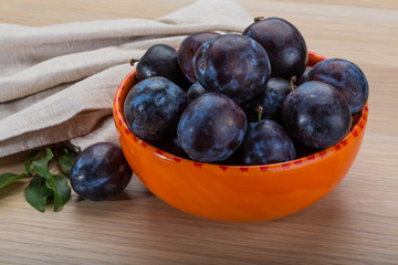 Ripe fresh plum