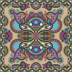 Traditional ornamental floral paisley bandanna
