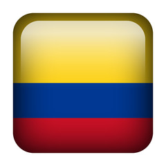 Colombia square flag button