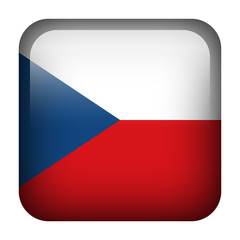 Czech square flag button