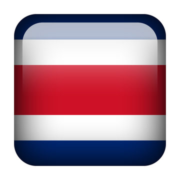 Costa Rica square flag button