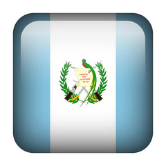 Guatemala square flag button