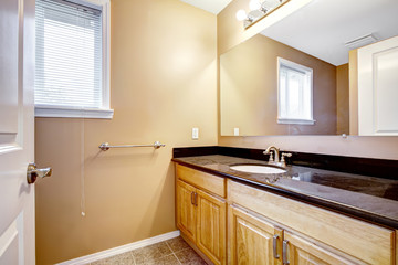 Bathroom vanity cabinet with mirror
