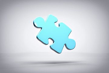 Blue Puzzle Piece Background or Wallpaper