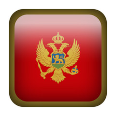 Montenegro square flag button