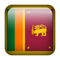Fototapeta premium Sri Lanka square flag button