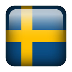 Sweden square flag button