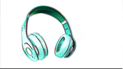 headphone on isolated background
