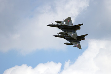Fototapeta na wymiar Fighter jets flying
