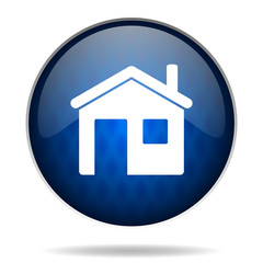 house internet blue icon