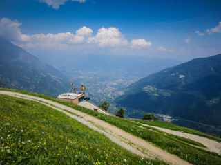 Meraner Höhenweg Blick in den Vinschgau