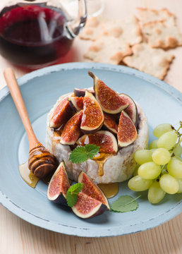 camembert cheese and figs