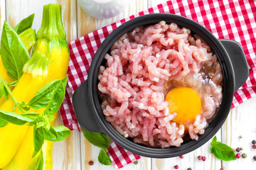Minced meat with egg