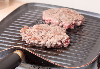 Browned burgers