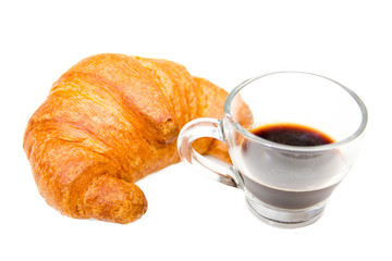 Croissant and coffee