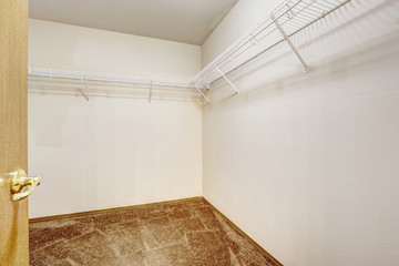 Empty walk-in closet