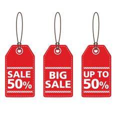 RED TAG SALE VECTOR