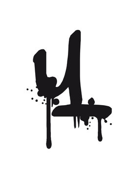 Y Graffiti Tropfen Farbklex Spray