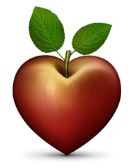 Heart Shaped Apple