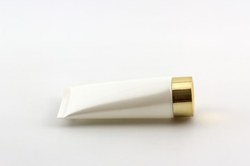 Cosmetics bottle, White Blank packaging tube.