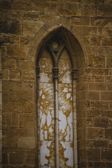 old gothic window, tipical architecture of the Spanish city of V