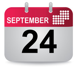 September twenty forth, calendar