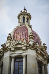 tower with cupola, architecture tipical Spanish city of Valencia