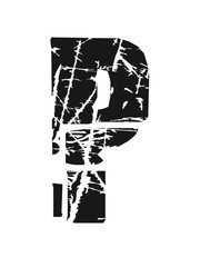 Obraz premium P Buchstabe