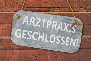 Arztpraxis geschlossen