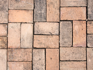 red brick pattern for walkway