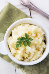 Mashed potato in bowl